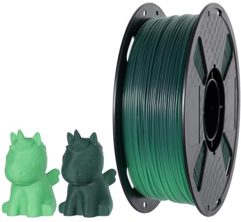 CC3D PLA-Filament mit UV-Sonnenlicht, Farbwechsel, 1,75 mm, 1 kg, Hellgrün bis Dunkelgrün, FDM 3D-Drucker-Filament, 3D-Druckmaterialien, Farbwechsel, PLA