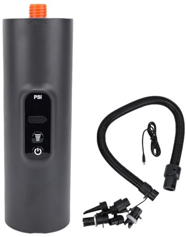 Srliya Facteur de Pneu Portable Rechargeable Type-C Charge 10 Pompe à Air sans Fil pour Le Kayak Bague de Natation de la Piscine de Lit de Bateau Gonflable en Kayak