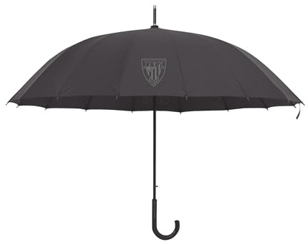 CyP Brands - Athletic Club, Umbrella, Adult, Umbrella, 16 Ribs, Black, Official Product