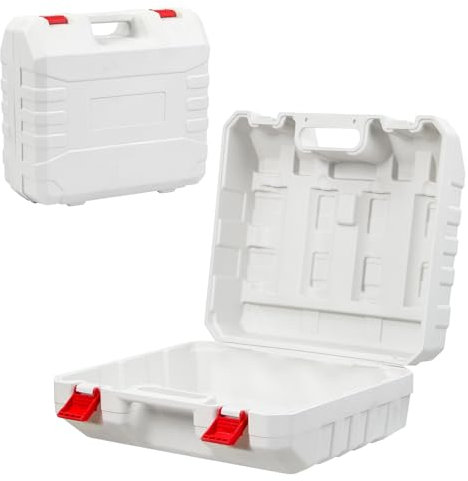 Taylor & Brown Heavy Duty ABS Plastic Camping Stove Storage Case with Space for 4 Butane Gas Canisters – Portable Outdoor Gas Stove Carry Box – Durable Travel Cooker Case for Camping & Hiking (White)