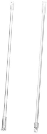 SHINEOFI 1 Jeu Baguettes De Store Vertical Avec Crochet Accessoires Pour Fenêtres Installation Facile Légères Pour Maison Bureau 2 Pièces