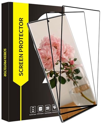 Bodyguard 2 Pack Verre Trempé pour Samsung Galaxy S24 Ultra 5G, Dureté 9H protection écran, Anti-huile, 3D Couverture Totale, Sensible au Toucher, Haute définition Samsung S24 Ultra vitre protection