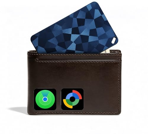 Wiederaufladbare Wallet-Tracker-Karte für Android oder iOS, 1,6 mm Ultra Slim, Funktioniert mit Apple Find My oder Google Find Hub App, IP68 Wasserdicht, für Pässe/Gepäck/Schlüssel/Rucksack, 1 Pack
