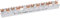 Hager Phasenschiene KDN451D 4P, 16qmm, 12Mod, Gabel Phasenschiene 3250613741082, white