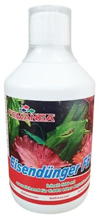 Femanga Eisen Fe II 500 ml – Effektives Eisenpräparat für Aquarienpflanzen – Fördert gesundes Wachstum und kräftige Pflanzen