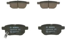 Bosch BP1218 - Brake Pads Car Rear Axle - 1 Set of 4 Pads | Bosch Quality - Reduced Noise and Dust - ECE-R90 Certified - Copper-Free