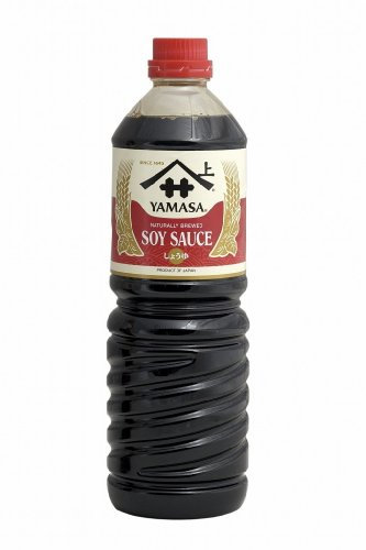Lot de 6 pots de sauce soja YAMASA - 6 x 1000 ml - Sauce de soja noire du Japon