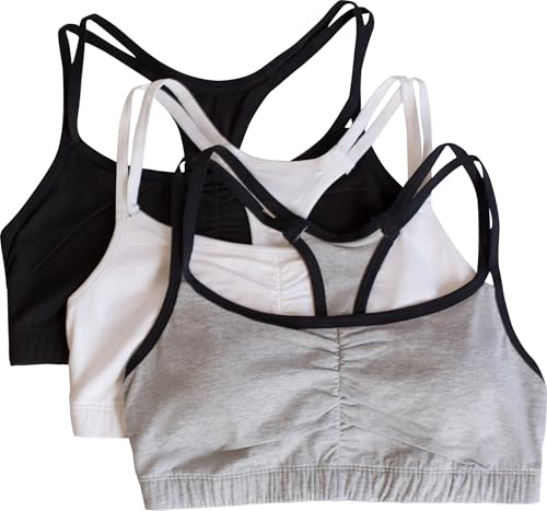 Fruit of the Loom Damen Sport-BH mit Frontverschluss und Racerback, 2er-Pack