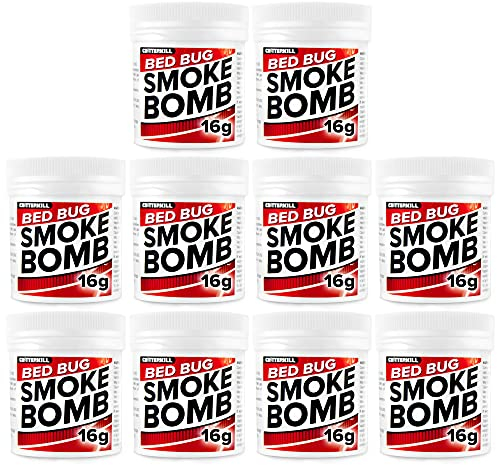 CritterKill 16g Bed Bug Smoke Bomb Fogger Fumigator | Kills Bedbugs | Professional Strength Product (10)