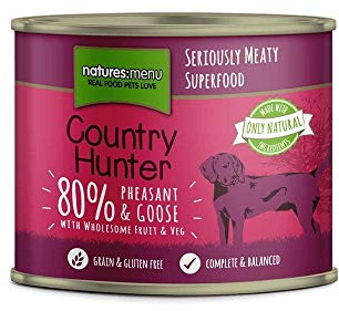 Natures Menu Country Hunter Dog Food Delicious Pheasant & Goose 600g x 6 Pack