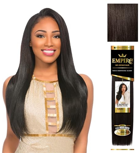 EMPIRE YAKI (12, 2) - Sensationnel 100% Human Remy Hair Yaky Weave