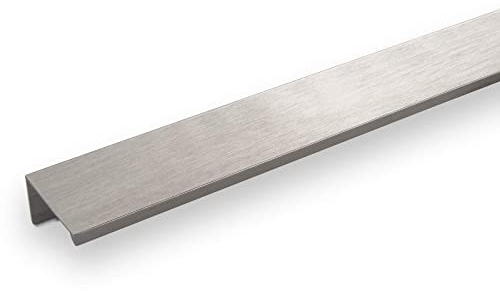 SOTECH 5er Set Alu Möbelgriff SEARL 680 mm Edelstahloptik Griff-Profilleiste Schubladengriff Küchengriff