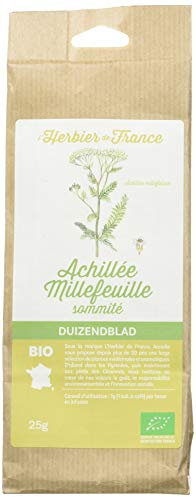 L'herbier de France Achillée Millefeuille Sommités Bio Sachet Kraft, 25 g