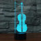 HPBN8 Ltd 3D Cello Illusions LED Lampen Tolle 7 Farbwechsel Acryl berühren Tabelle Schreibtisch-Nacht licht mit USB-Kabel für Kinder Schlafzimmer Geburtstagsgeschenke Geschenk.