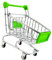 Mini Supermarkt Handwagen, Einkaufswagen, Aufbewahrungswagen, Grün