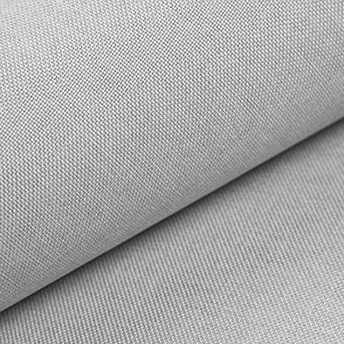Heko Panels Stoff Meterware Torino Stoffe Zum Nähen Möbelstoff Polsterstoff Möbelstoffe Bezugsstoff Für Möbel Stühle Ecksofa Eckbank Sofa Blickdicht Silber Hellgrau