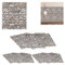 30 x Wandpaneele, selbstklebend, zuschneidbar, 3D Paneele, Wandverkleidung Steinoptik, PE, 77x70 cm, Steinpaneele, grau