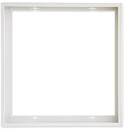 Aufbaurahmen verkehrsweiß für LED Panel 625x625 Isoled, Schnellmontage