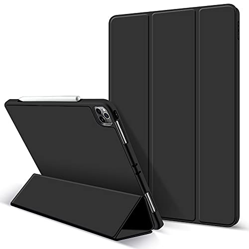 Lobwerk Smart Cover für Apple iPad Air 4 (4th Generation) Ipad Pro 11 2020 (4th Generation) 2020 Case Schutz Hülle Stand Etui Tasche Schwarz