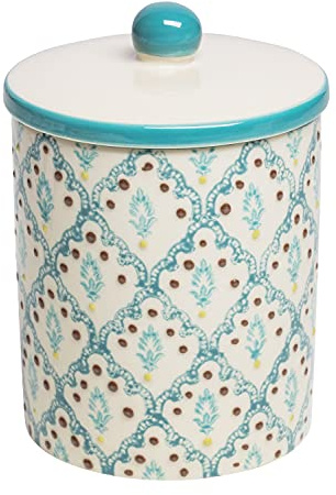 Tranquillo Deckeldose Haslam mit floralem Vintage-Muster