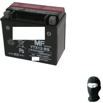 Compatible avec Suzuki VZ Intruder M800 800 2005-2013 YTX12-BS Batterie YUASA (Full Sealed Ready) Batteries 12V / 10AH pour Moto Scooter SPÉCIFIQUE 150X87X130MM