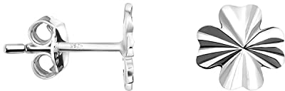 SOFIA MILANI - Damen Ohrringe 925 Silber - Kleeblatt Ohrstecker - E1187