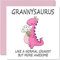Stuff4 Geburtstagskarten für Oma – Grannysaurus – Oma-Muttertagskarte von Enkelin und Enkel, Happy Birthday Oma, Gran-Dinosaurier-Geburtstagskarte, 145mm, saisonale Oma-lustige Grußkarten