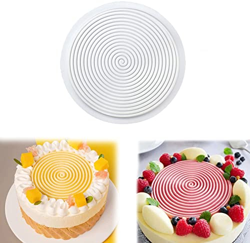 ysister 8 Zoll Spiralform Silikonform Spirale Flach Silikonform Spirale-geformt Silikon-backform Silikon Spiralkuchenform Silikonformen Zum Backen Schokoladenkuchenform FüR KüChe,Torte, Brot,Backen