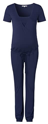 Noppies Combinaison Driel Nursing à Manches Courtes Salopette, Peacoat-P590, W40 Femme