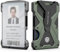 Portefeuille Minimaliste pour Homme – Portefeuille Fin en aluminium avec Porte-Carte d'identité Transparent, Portefeuille en Fibre de Carbone, Blocage RFID, Peut contenir jusqu'à 15 Cartes avec Pince