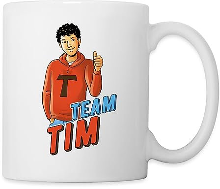 Spreadshirt TKKG Team Tim Carsten Tasse, One size, Weiß
