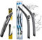 Limpiaparabrisas delanteros + traseros válidos para OPEL CORSA D + E | Desde 2006+ [15/26/12]