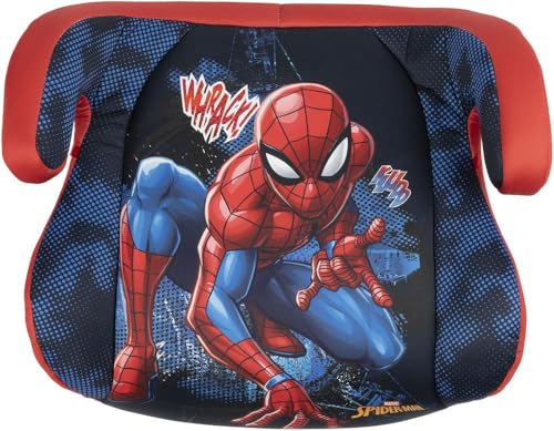 Tataway Marvel Spiderman seggiolino alzatina auto con agganci ISOFIX i-Size ECE R129. Rialzo bimbi 125-150 cm con grafiche dell’Uomo Ragno, sicuro e comodo per ogni viaggio in auto