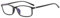 Suertree Blaulichtfilter Distanz Brille Damen Myopia Brille Leichte Kurzsichtige Brille für Herren Schwarz -2.0 Dioptrien TZ2821