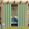 Outdoor-Vorhänge Garten,Terrasse,wasserdicht,verdunkelnd,wärmeisoliert,mit Ösen,Sichtschutz Vorhang Pavillon,Pergola, drinnen und draußen, Wohnzimmer,Balkon (N-Grasgrün,2 Paneele B 132 x L 238 cm)