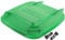 Sturdy Plastic Trash Can Lid Outdoor Waste Bin Cover Easy Installation Trash Can Protector for Public Spaces Green Sanitation Waste Bin Accessory