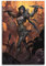 VZRSQZK Game Diablo Dämonenjäger-Poster, dekoratives Gemälde, Leinwand, Wandposter und Kunstdruck, modernes Familienschlafzimmer-Dekor-Poster, 20 x 30 cm