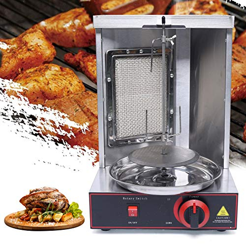 Gas Döner Kebab Shawarma Grill Gasgrill Maschine 220V EU-Stecker LPG Vertikaler Grill 295295490mm Abmessungen