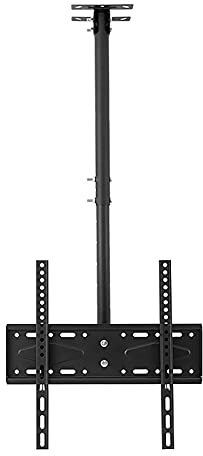 TV Standfuss TV-Wandhalterung, Decken-TV-Wandhalterung, neigbar, höhenverstellbar, 360° drehbar, für 26–55 Zoll Flache und Gebogene Fernseher bis zu 40 kg, bis zu VESA 400 x 400 mm (Größe: 3,5–4 m)