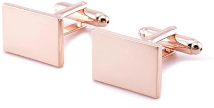 Aotiwe Manschettenknöpfe Rotgold, Manschettenknöpfe Herren Set Retro Blumenmuster aus Kupfer