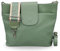 BRISE Umhängetasche Damen Echtes Leder ELLIE Handgemachte Crossbody Bag mit Ledergurt + Optionalen Breiten Gemusterten Riemen 7 Fächer Wasserdichte Schultertasche Made in Italy (Mintgrün - 3)
