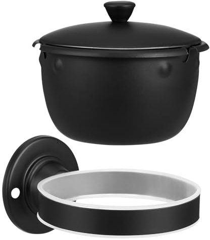 ULTECHNOVO Posacenere Domestico posacenere da parete per la festa del papà posacenere da muro inox elegant Decorazione per uomini posacenere in metallo domestico Portacenere, Con Coperchio