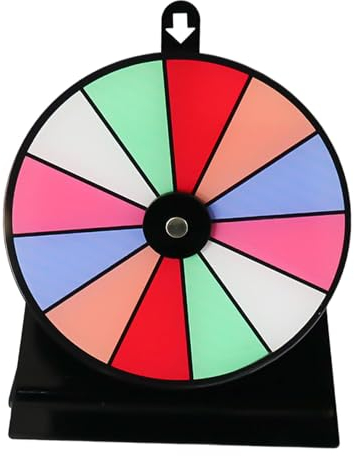 Sharplace Farbiges rotierendes Rad Editierbares Trinkspiel für Erwachsene Roulette-Rad für Partys Messen Supermärkte Restaurants
