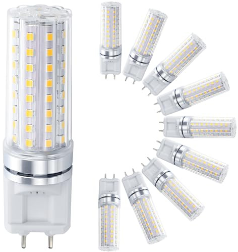 FYZDLAOR 15 Watt G12 LED Bulb 2235 Lumens G12 Light Source G12 Bi-Pin Base LED Corn Light Bulbs (150 Watt Eqv.) 85-277v AC, Not-Dimmable, for Home&Commercial Lighting (10-Pack)