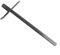 Righello per circolare, 260 x 120 mm, in metallo, nero, adatto per circolare elettrica da 17,8 cm
