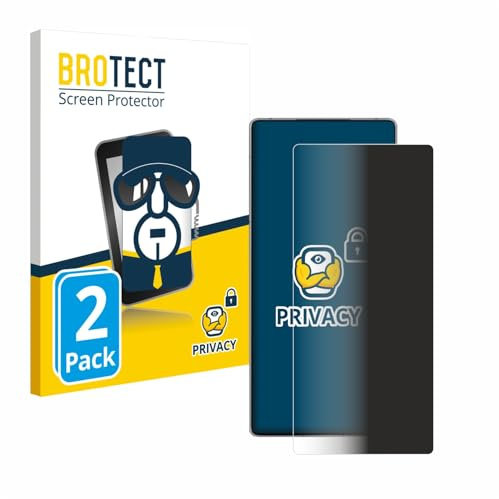 BROTECT Blickschutzfolie für ZTE Nubia Red Magic 10 Pro+ | 2 Stück Anti-Spy Displayschutz Made in Germany Smartphones und Handys Privacy Screen Protector Blaulichtfilter Klare Folie
