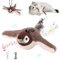 Hekasvm Katzenspielzeug Vogel, Interaktives Katzenspielzeug Echte Flattern Und Zwitschern, Flapping Bird Cat Toy USB-Aufladung Mit 3 Modi, Spielzeug Selbstbeschäftigung (Spatz)