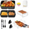 Airfryer Accessoires pour Ninja Foodi Flexdrawer AF500EU, accessoire de friteuse à air chaud Ninja Foodi AF500EU 10,4 l, avec moule en silicone de 10,4 l et 2 × 5,2 l