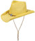 Lipodo Western Strohhut Herren Damen Sommer gelb L (58-59 cm)