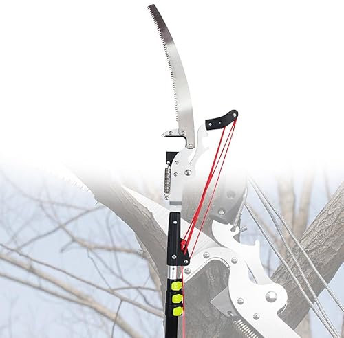 OLSKFUH 10,5 Ft Baumschere Teleskop, Stabsäge & Gartenschere Zum Beschneiden, Ausziehbare Astsäge, Astschere Mit Langem Griff, Astschere, Obstpflücker,